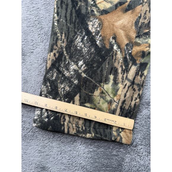 Cabelas Heavy Fleece Pants Mossy Oak Camo Windproof Mens L Cargo Pocket Lined - Picture 6 of 8
